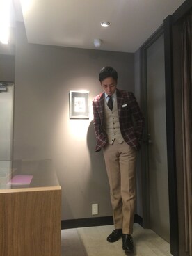 「暖色」｜kouheiさん（メンズ・182cm）の冬コーディネート