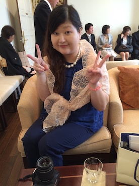 「結婚式」｜「アイテム（キャミソール）」を使った、Eri Otaさん（レディース・158cm）の秋コーディネート