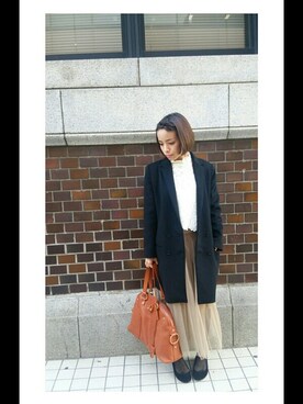 「Yves Saint Laurent rive gauche（イヴサンローランリヴゴーシュ）のアイテム（ハンドバッグ）」を使った、AIさん（レディース・148cm）の春コーディネート