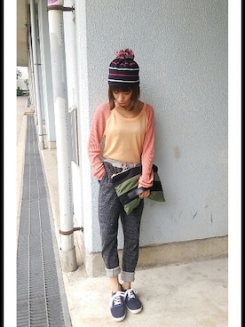 「rag & bone（ラグアンドボーン）のアイテム（ニット/セーター）」を使った、AIさん（レディース・148cm）の春コーディネート