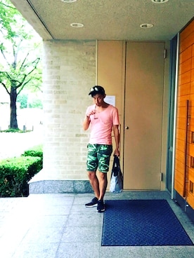 「祭り」｜「アイテム（キャップ）」を使った、Simon Keyさん（メンズ・169cm）の夏コーディネート