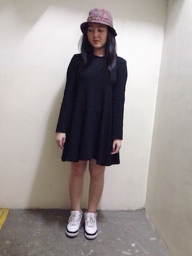 「streetsnap」｜「アイテム（ワンピース/ドレス）」を使った、michikowungkanaさん（レディース・160cm）の夏コーディネート