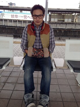 Edison Shooさん（メンズ・173cm）の冬コーディネート