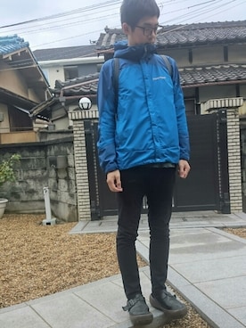 「雨」｜「アイテム（マウンテンパーカー）」を使った、KZ3さんさん（メンズ・173cm）の秋コーディネート