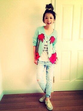 AkikoNakamuraさん（レディース・153cm）の春コーディネート