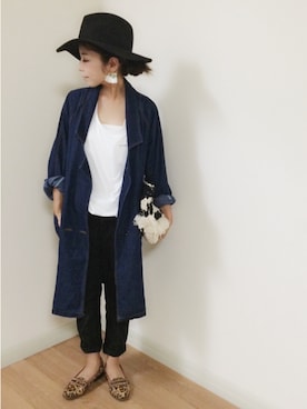 AkikoNakamuraさん（レディース・153cm）の夏コーディネート