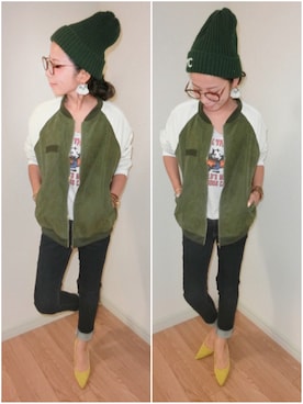 AkikoNakamuraさん（レディース・153cm）の秋コーディネート