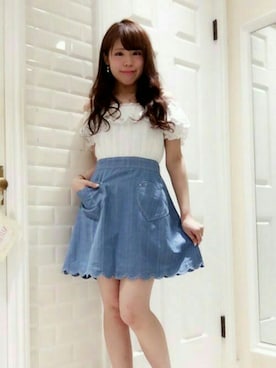 「Secret Honey（シークレットハニー）のアイテム」を使った、Secret Honeyスタッフさん（レディース・150cm）の夏コーディネート