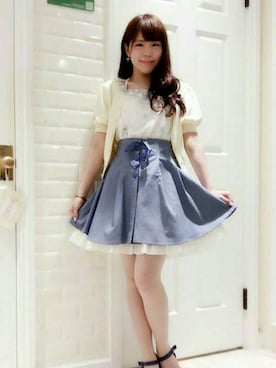 「Secret Honey（シークレットハニー）のアイテム」を使った、Secret Honeyスタッフさん（レディース・150cm）の夏コーディネート