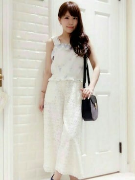 「アイテム（財布/小物）」を使った、Secret Honeyスタッフさん（レディース・150cm）の夏コーディネート