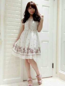 「Secret Honey（シークレットハニー）のアイテム」を使った、Secret Honeyスタッフさん（レディース・150cm）の夏コーディネート