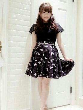 Secret Honeyスタッフさん（レディース・150cm）の夏コーディネート