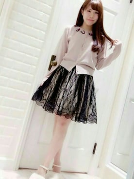 「Secret Honey（シークレットハニー）のアイテム」を使った、Secret Honeyスタッフさん（レディース・150cm）の秋コーディネート