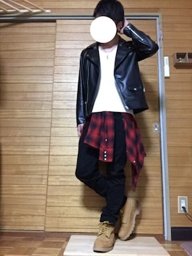 「SAINTS（セインツ）のアイテム」を使った、ぬまやんさん（メンズ・167cm）の冬コーディネート