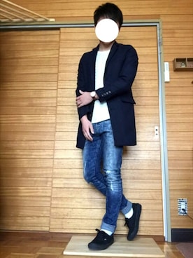 「Daniel Wellington」｜ぬまやんさん（メンズ・167cm）の冬コーディネート