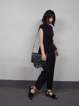 「RIM.ARK（リムアーク）のアイテム（シューズ）」を使った、MariNakamuraさん（レディース・158cm）の夏コーディネート