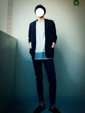 「OZOC（オゾック）のアイテム（パンツ）」を使った、あーくんさん（メンズ・171cm）の春コーディネート