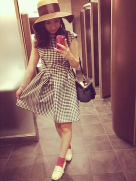 「ZARA（ザラ）のアイテム（ワンピース、その他）」を使った、ゆきこさん（レディース・159cm）の夏コーディネート