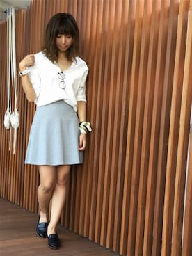 「LIMITLESS LUXURY（リミットレスラグジュアリー）のアイテム」を使った、オッキーさん（レディース・167cm）の春コーディネート