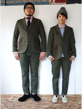 「masterkey（マスターキー）のアイテム（セットアップ）」を使った、yoheiさん（メンズ・175cm）の秋コーディネート
