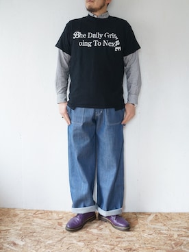 「FUNG（ファング）のアイテム」を使った、yoheiさん（メンズ・175cm）の春コーディネート