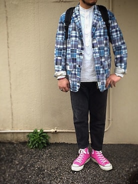 「POLO RALPH LAUREN（ポロ ラルフ ローレン）のアイテム（テーラードジャケット）」を使った、yoheiさん（メンズ・175cm）の春コーディネート