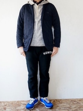 「Jackman（ジャックマン）のアイテム（ジャケット/アウター）」を使った、yoheiさん（メンズ・175cm）の春コーディネート