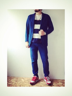 「Jackman（ジャックマン）のアイテム（ジャケット/アウター）」を使った、yoheiさん（メンズ・175cm）の夏コーディネート