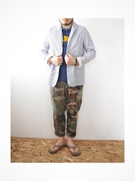 「カモパン」｜yoheiさん（メンズ・175cm）の夏コーディネート