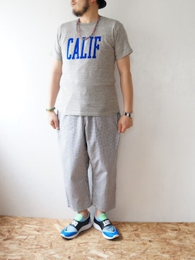 「RIDING HIGH（ライディングハイ）のアイテム」を使った、yoheiさん（メンズ・175cm）の夏コーディネート