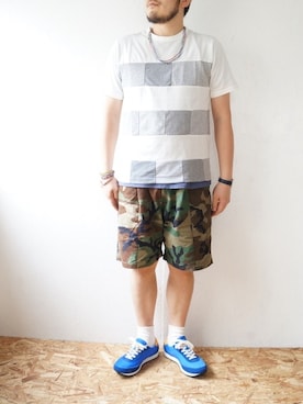 「YOUSED（ユーズド）のアイテム」を使った、yoheiさん（メンズ・175cm）の夏コーディネート