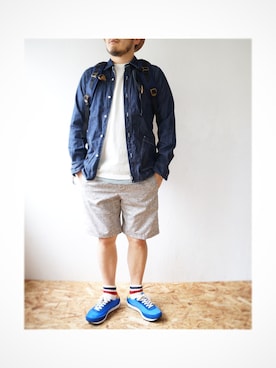 「Jackman（ジャックマン）のアイテム（パンツ）」を使った、yoheiさん（メンズ・175cm）の夏コーディネート