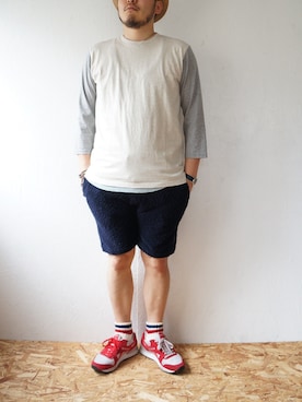 「Jackman（ジャックマン）のアイテム」を使った、yoheiさん（メンズ・175cm）の夏コーディネート