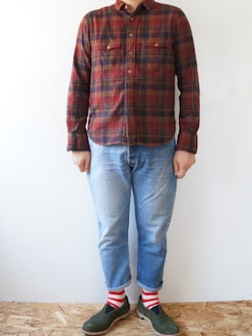 「Jackman（ジャックマン）のアイテム」を使った、yoheiさん（メンズ・175cm）の夏コーディネート