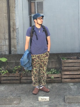 「カモパン」｜yoheiさん（メンズ・175cm）の夏コーディネート