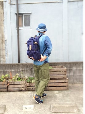 「Jackman（ジャックマン）のアイテム」を使った、yoheiさん（メンズ・175cm）の夏コーディネート