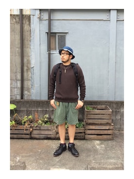 「ワッフル」｜yoheiさん（メンズ・175cm）の夏コーディネート