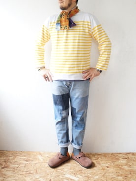 「TIGRE BROCANTE（ティグルブロカンテ）のアイテム」を使った、yoheiさん（メンズ・175cm）の秋コーディネート