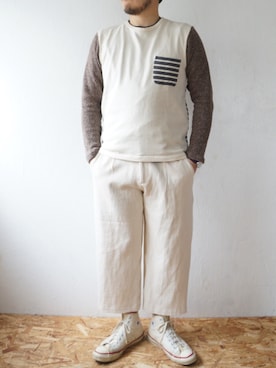 「masterkey（マスターキー）のアイテム（トップス）」を使った、yoheiさん（メンズ・175cm）の秋コーディネート