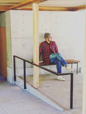 「weac.（ウィークス）のアイテム」を使った、yoheiさん（メンズ・175cm）の秋コーディネート