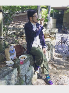 「YOUSED（ユーズド）のアイテム」を使った、yoheiさん（メンズ・175cm）の秋コーディネート