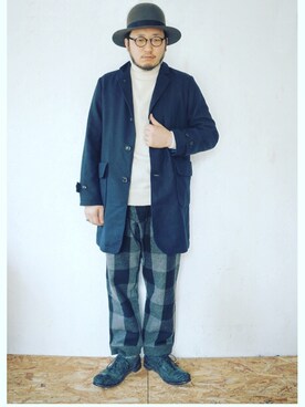 「weac.（ウィークス）のアイテム（ジャケット/アウター）」を使った、yoheiさん（メンズ・175cm）の秋コーディネート