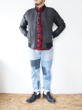 「YOUSED（ユーズド）のアイテム」を使った、yoheiさん（メンズ・175cm）の秋コーディネート