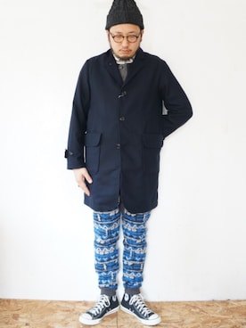 「weac.（ウィークス）のアイテム（ジャケット/アウター）」を使った、yoheiさん（メンズ・175cm）の秋コーディネート