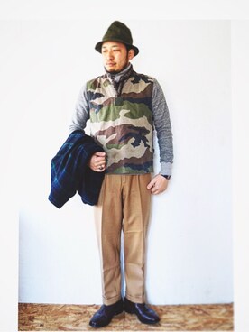 「RIDING HIGH（ライディングハイ）のアイテム（ジャケット/アウター）」を使った、yoheiさん（メンズ・175cm）の冬コーディネート