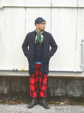 「weac.（ウィークス）のアイテム（ジャケット/アウター）」を使った、yoheiさん（メンズ・175cm）の冬コーディネート