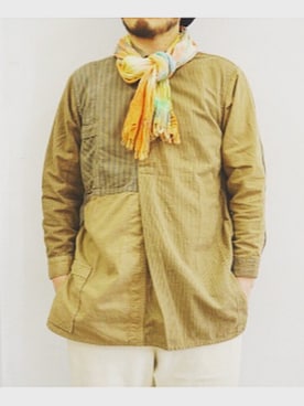 「アイテム（バンダナ/スカーフ）」を使った、yoheiさん（メンズ・175cm）の冬コーディネート