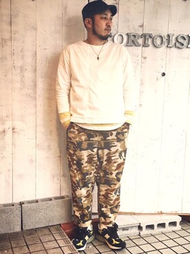 「FUNG（ファング）のアイテム」を使った、yoheiさん（メンズ・175cm）の春コーディネート