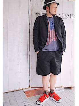 「Jackman（ジャックマン）のアイテム（ジャケット/アウター）」を使った、yoheiさん（メンズ・175cm）の春コーディネート