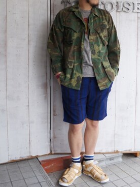 「melple（メイプル）のアイテム」を使った、yoheiさん（メンズ・175cm）の春コーディネート